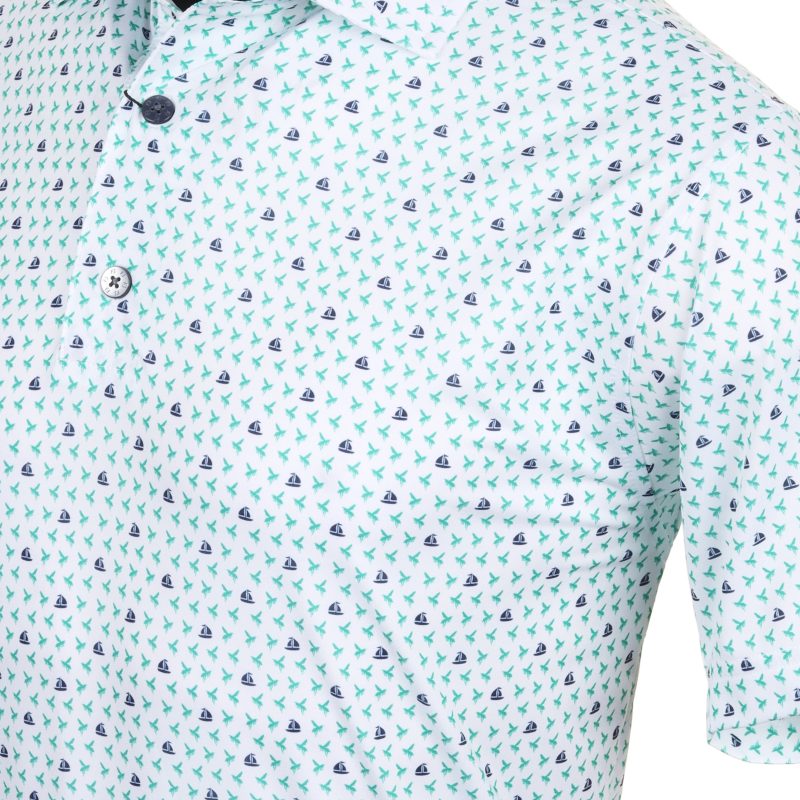 FootJoy Flying Wasp Print Lisle Golf Shirt 31934 3