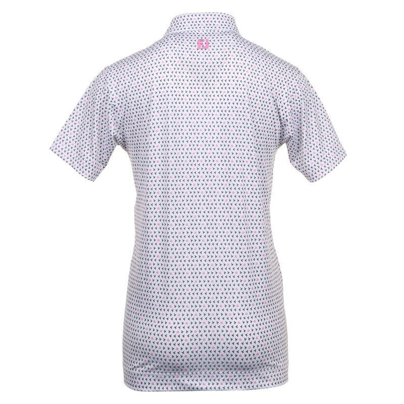 FootJoy Flying Wasp Print Lisle Golf Shirt 31935 2