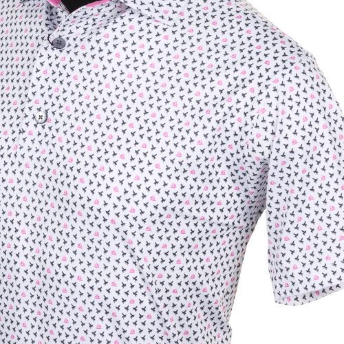 FootJoy Flying Wasp Print Lisle Golf Shirt 31935 3