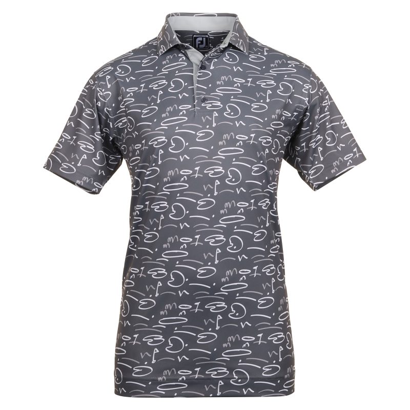 FootJoy Golf Course Doodle Pique Golf Shirt 81584 1