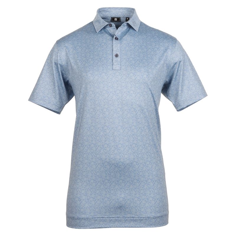 FootJoy Painted Floral Lisle Golf Shirt 81618 1