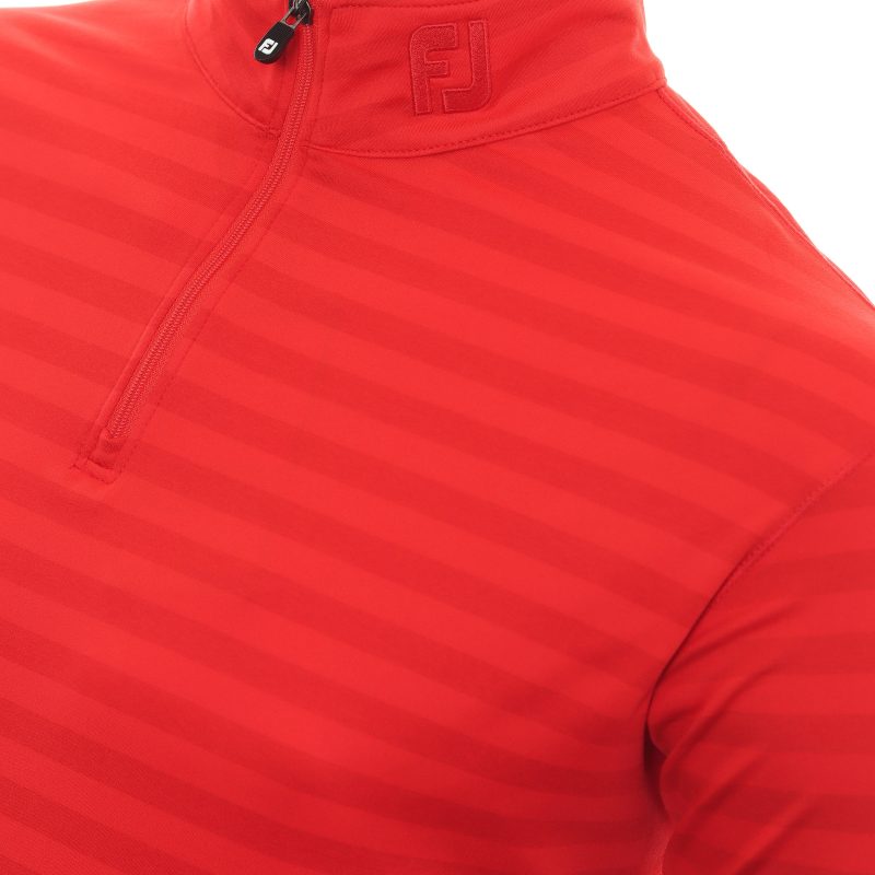 FootJoy Peach Tonal Stripe Chill Out Pullover 88447 3