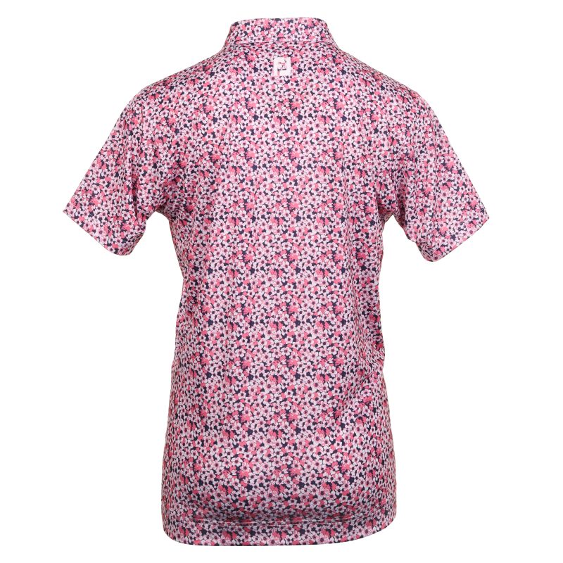 FootJoy Primrose Print Lisle Golf Shirt 81568 2