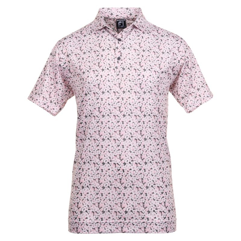 FootJoy Primrose Print Lisle Golf Shirt 81570 1