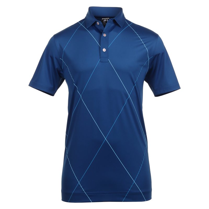 FootJoy Raker Print Lisle Golf Shirt 81601 1