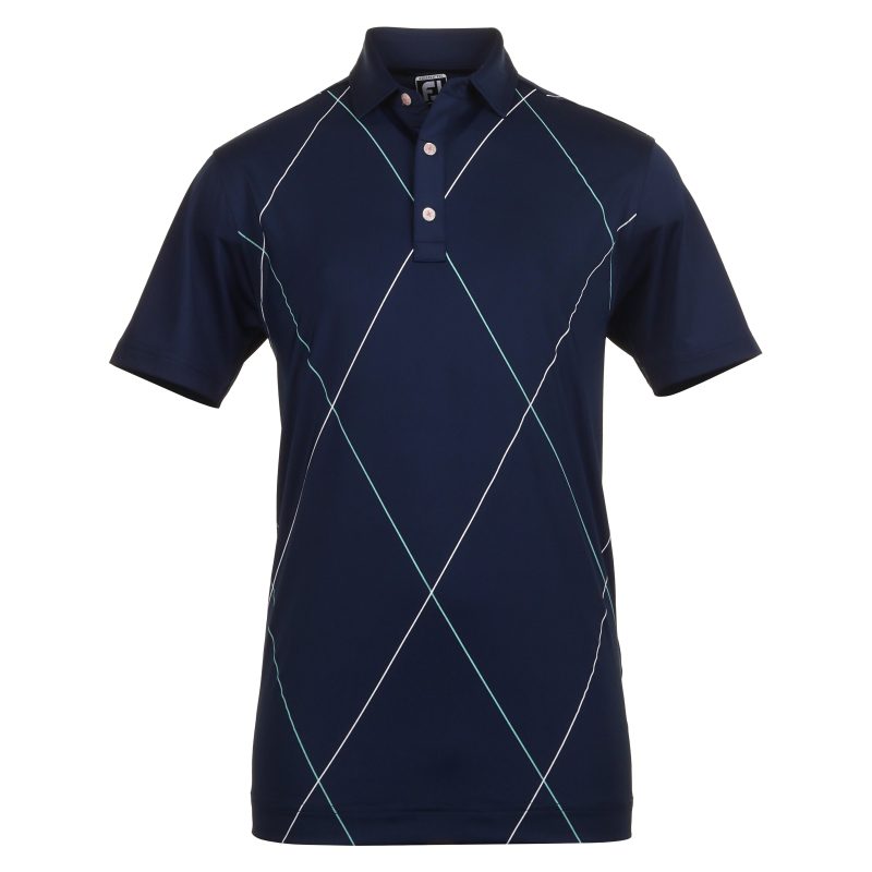 FootJoy Raker Print Lisle Golf Shirt 81603 1