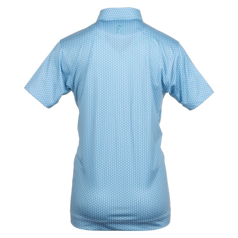 FootJoy Scallop Shell Foulard Lisle Golf Shirt 81578 2