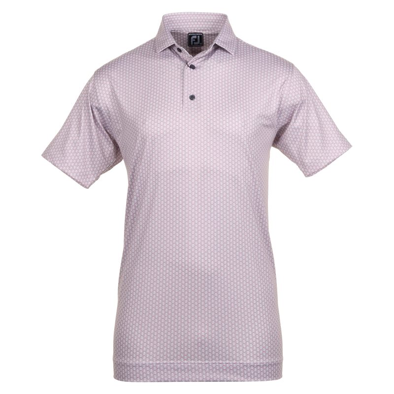 FootJoy Scallop Shell Foulard Lisle Golf Shirt 81580 1