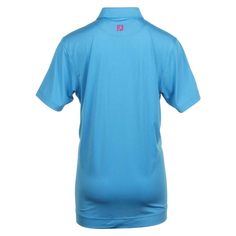 FootJoy Stretch Dot Print Lisle Golf Shirt 81678 2