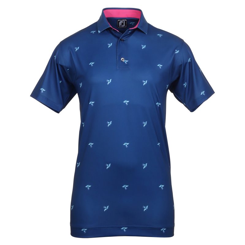 FootJoy Thistle Print Lisle Golf Shirt 80887 1