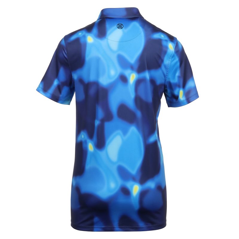 G FORE Bokeh Blur Tech Jersey Polo GMP000049 Blue Multi 2