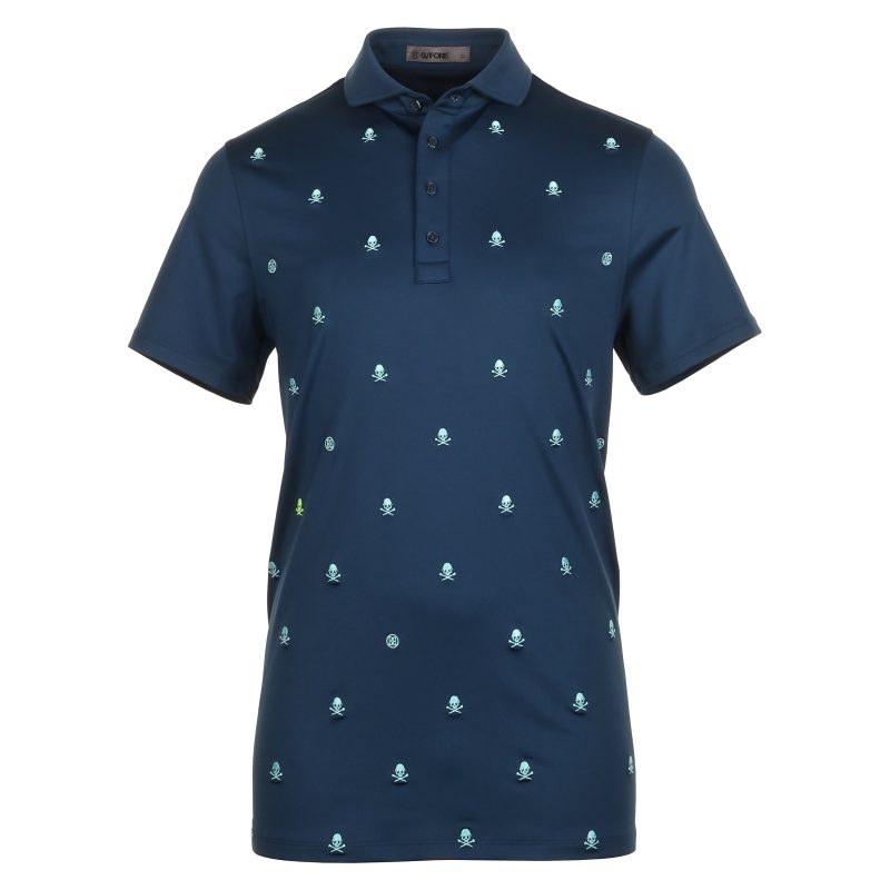 G FORE Embroidered Tech Jersey Polo GMP000008 Storm 1