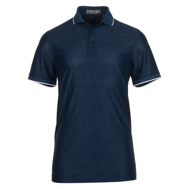 G FORE Fingerprint Tech Pique Polo GMP000055 Deep Sea 1