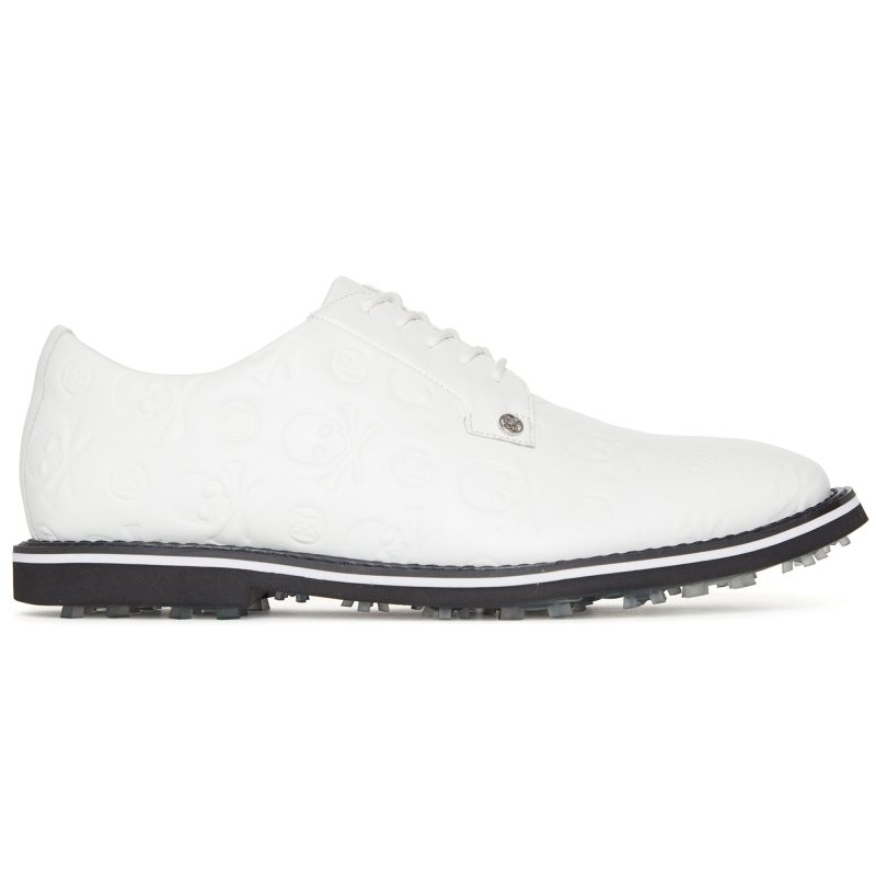 G FORE Gallivanter Debossed Leather Golf Shoes GMF000003 Snow Onyx 1