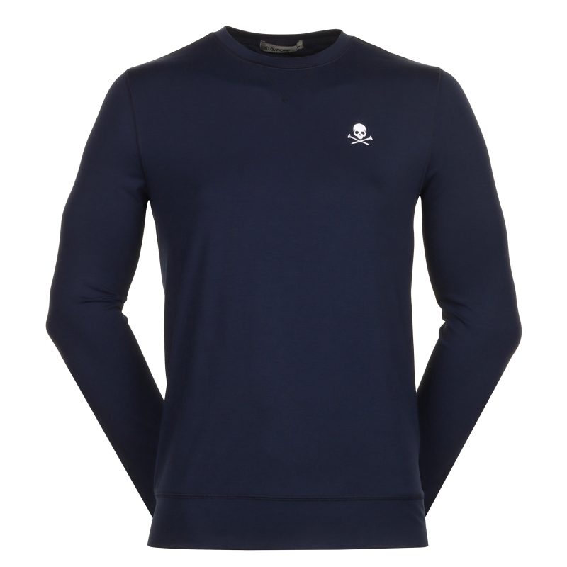 G FORE Luxe Crew Neck Mid Layer GMM000007 Twilight 1