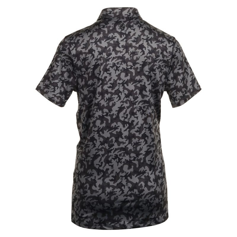 G FORE Mapped Icon Camo Tech Jersey Polo GMP000001 Onyx 2