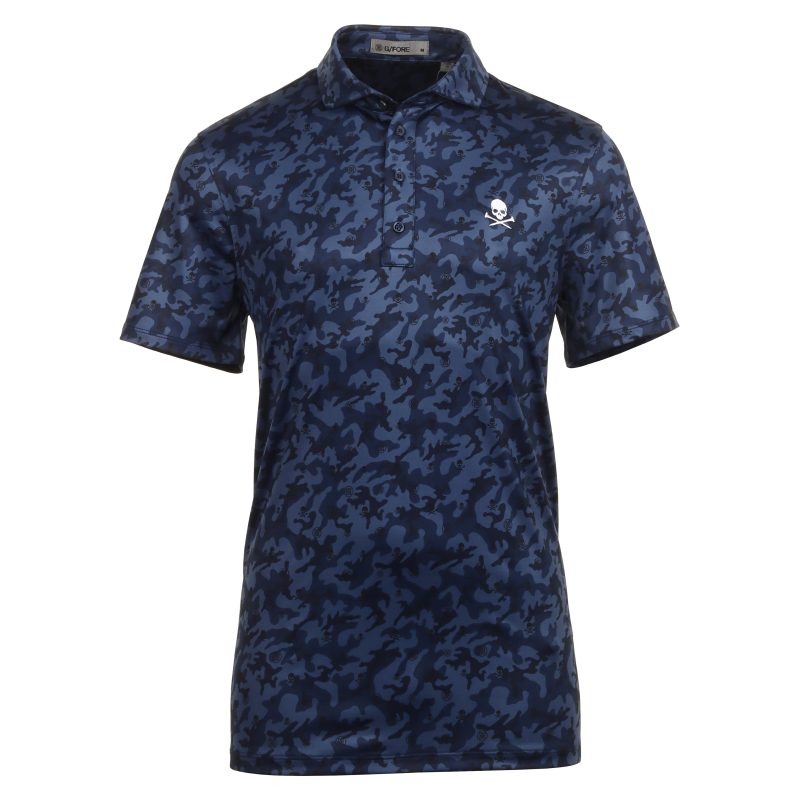 G FORE Mapped Icon Camo Tech Jersey Polo GMP000001 Twilight 1