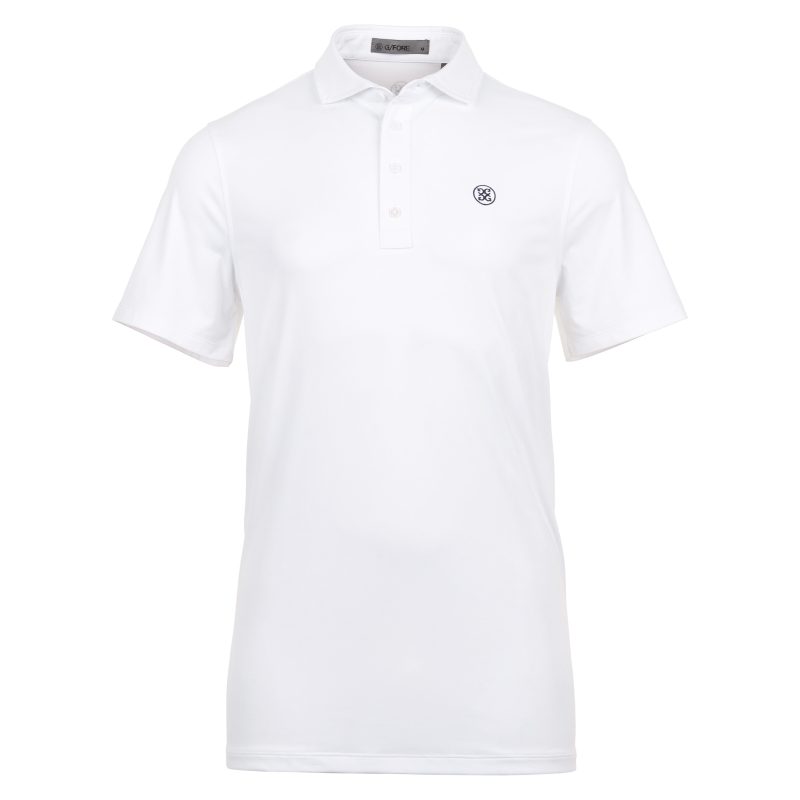 G FORE Melange Ice Nylon Polo GMP000040 Heather Snow 1