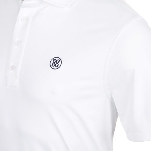 G FORE Melange Ice Nylon Polo GMP000040 Heather Snow 3