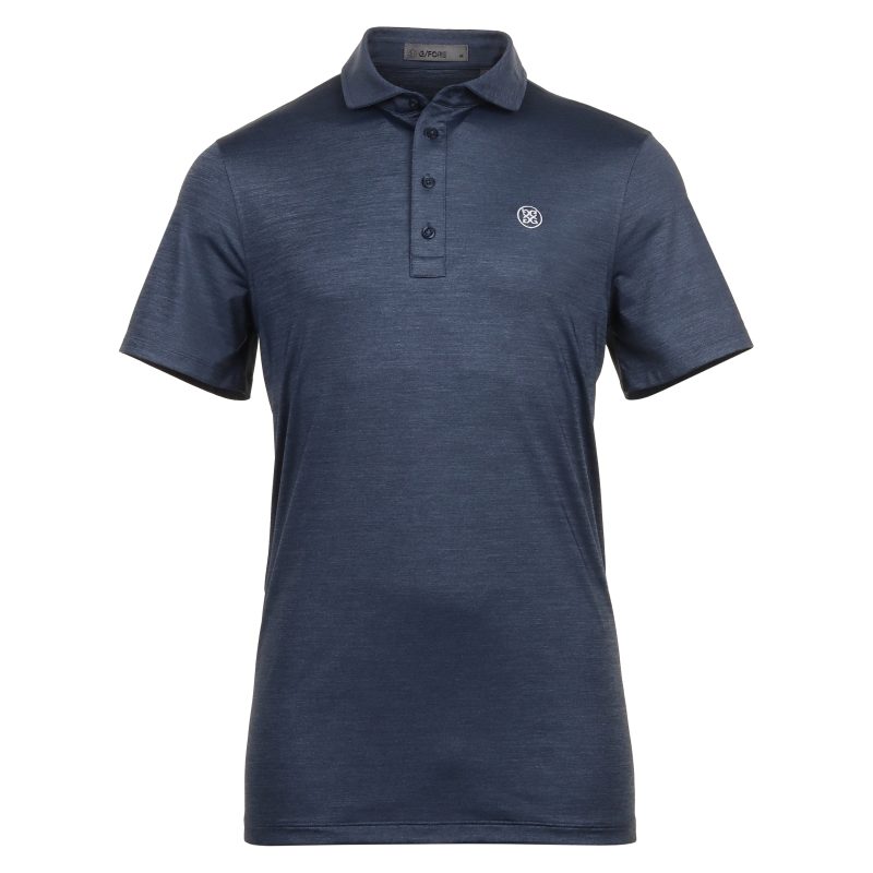 G FORE Melange Ice Nylon Polo GMP000040 Heather Twilight 1