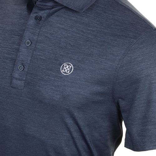 G FORE Melange Ice Nylon Polo GMP000040 Heather Twilight 3