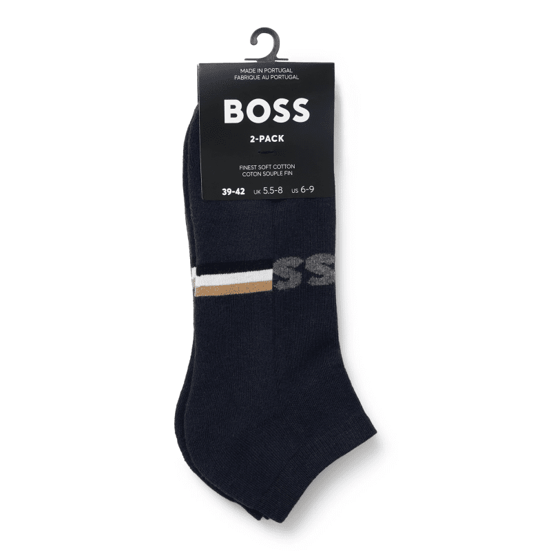 Hugo BOSS 2 Pair AS Plush Iconic Ankle Socks 50510656 401 2