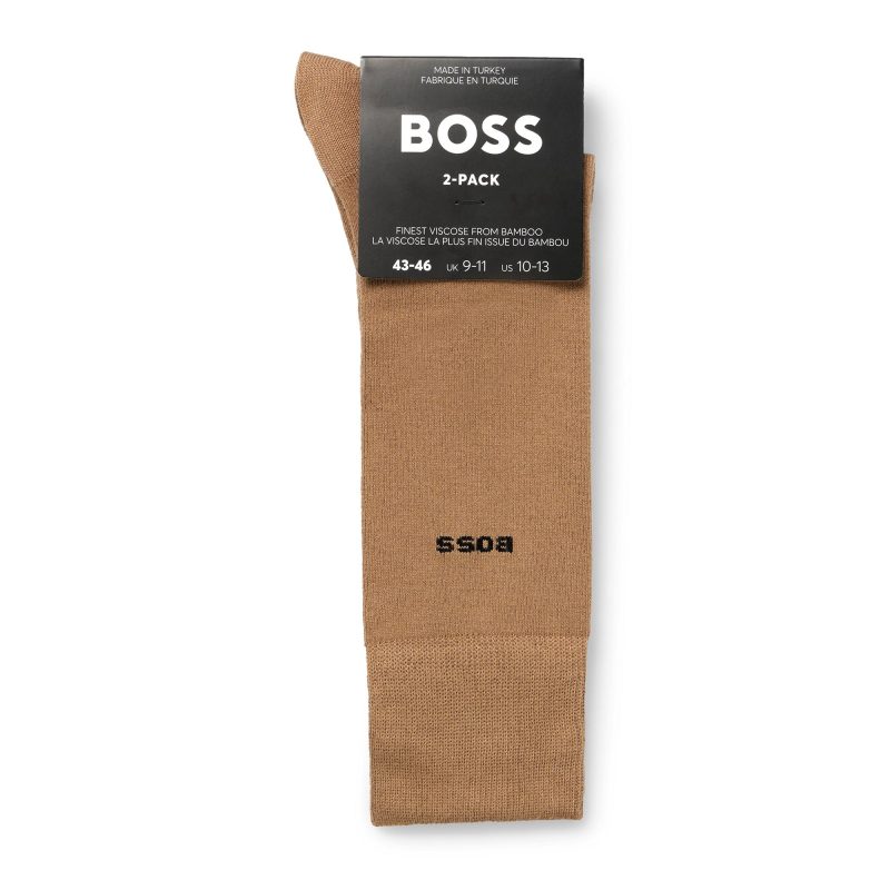 Hugo BOSS 2 Pair RS VI Bamboo Crew Socks 50491196 260 2