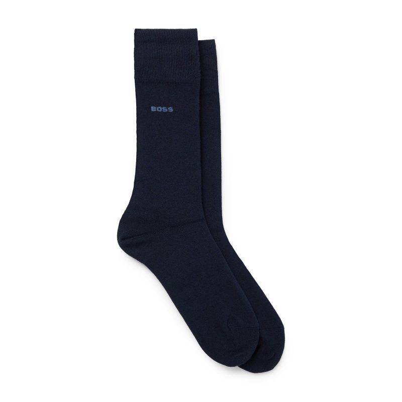 Hugo BOSS 2 Pair RS VI Bamboo Crew Socks 50491196 401 1