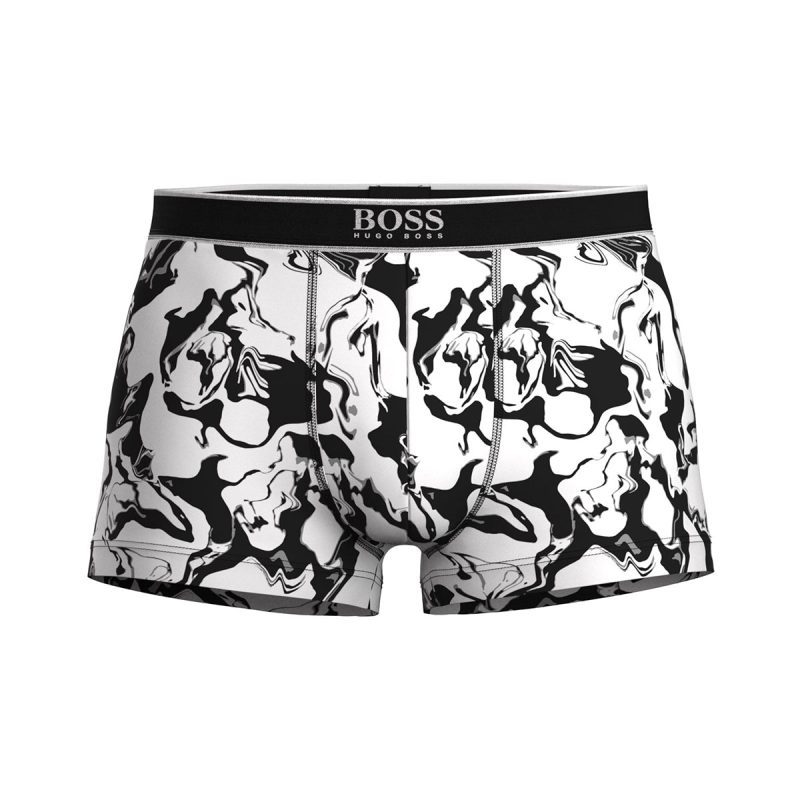 Hugo BOSS Cotton Stretch Trunk 24 Print 50463016 White 003