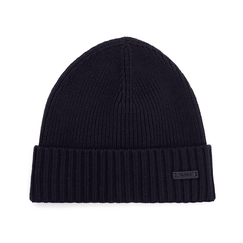 Hugo BOSS Fati Ribbed Beanie Hat 50495306 404 1