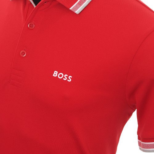 Hugo BOSS Paddy Polo Shirt 50469055 Medium Red 610 3