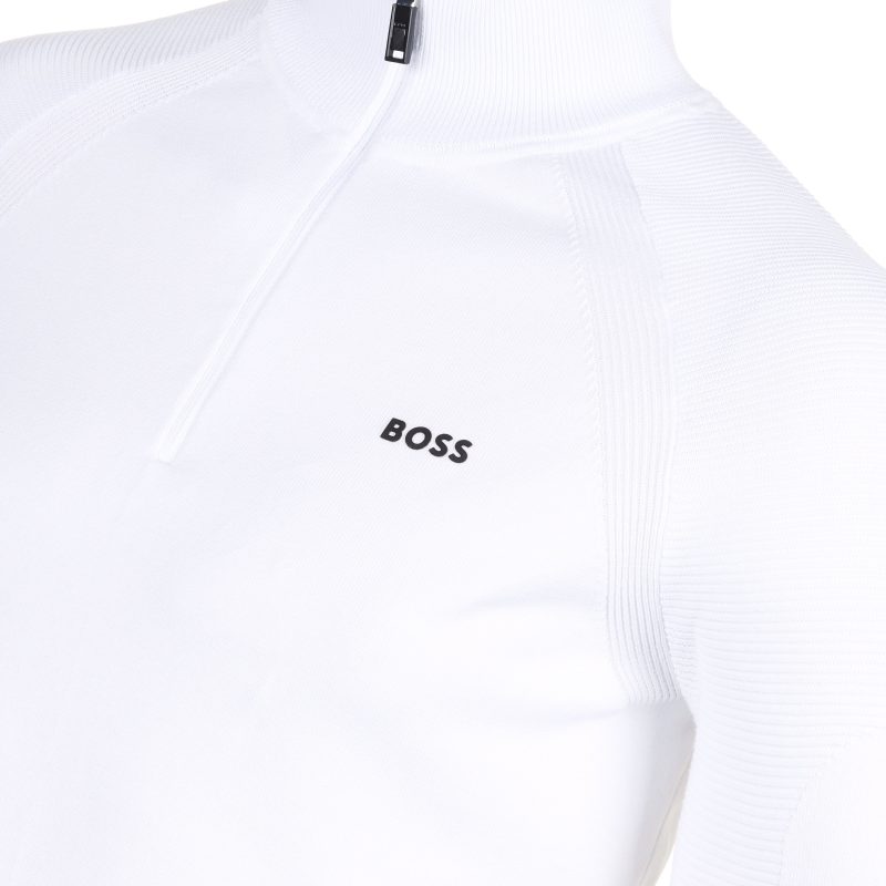 Hugo BOSS Perform X 1 4 Zip Sweater SP24 50498525 100 3