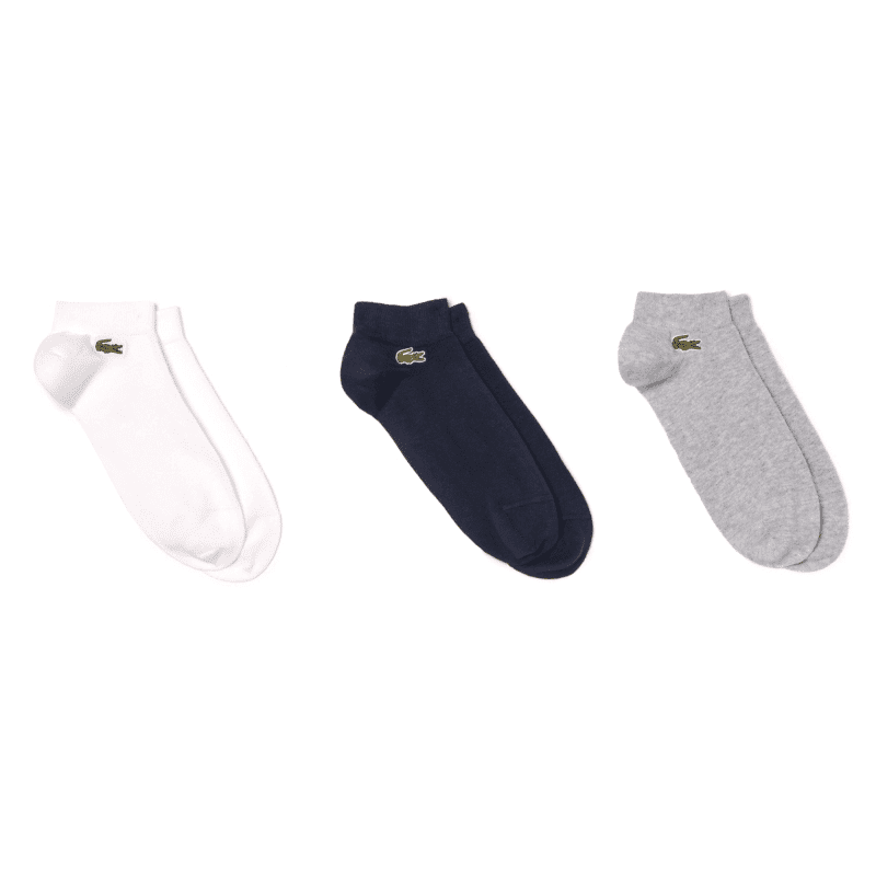 Lacoste 3 Pack Low Cut Socks RA2917 5KC