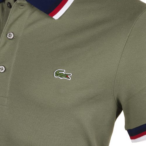 Lacoste Contrast Collar Pique Polo Shirt PH3461 BMY 3