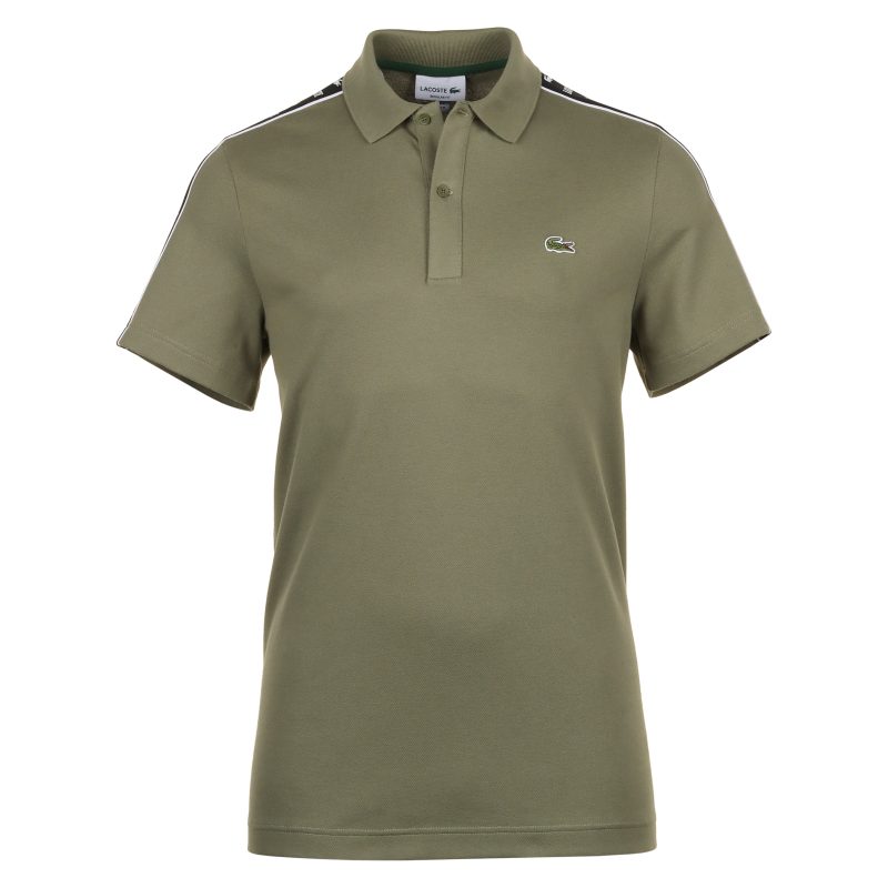 Lacoste Logo Stripe Pique Polo Shirt FA24 PH7398 BMY 1