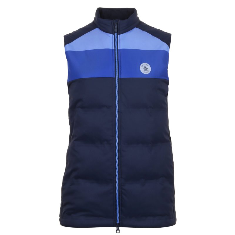 Original Penguin Golf Colour Block Lightweight Padded Vest OGRFE030 417 1