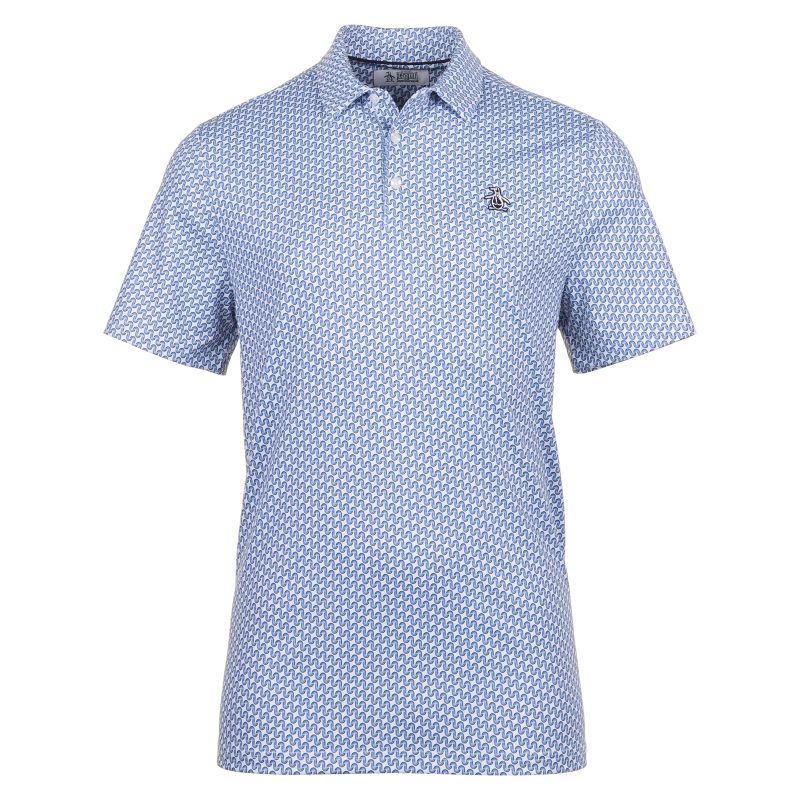 Original Penguin Golf Heritage Geo Print Polo Shirt OGKFE015 976 1