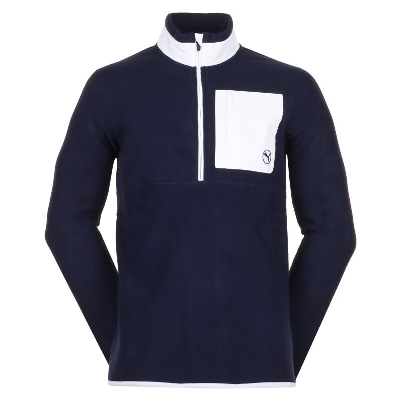 Puma Golf Fleece 1 4 Zip 628407 01 1