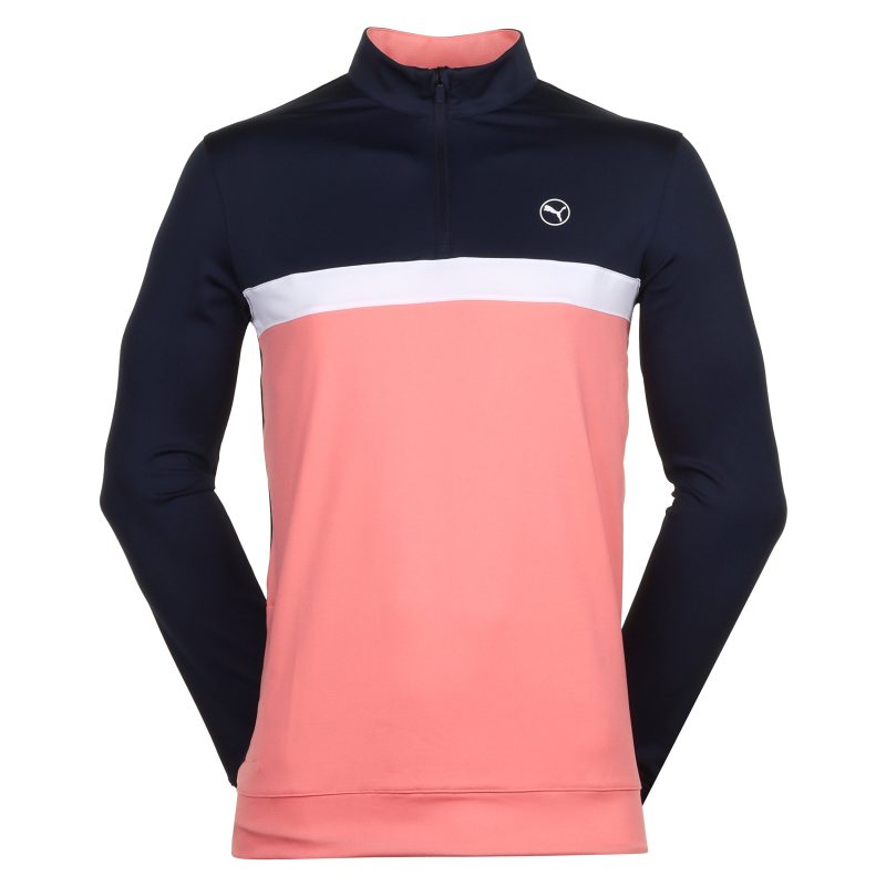 Puma Golf Pure Colourblock 1 4 Zip 625888 06 1