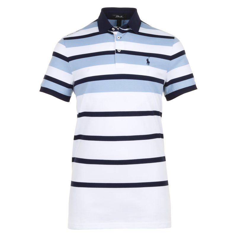 RLX Ralph Lauren Block Stripe Pique Polo Shirt 785A55326 003 1