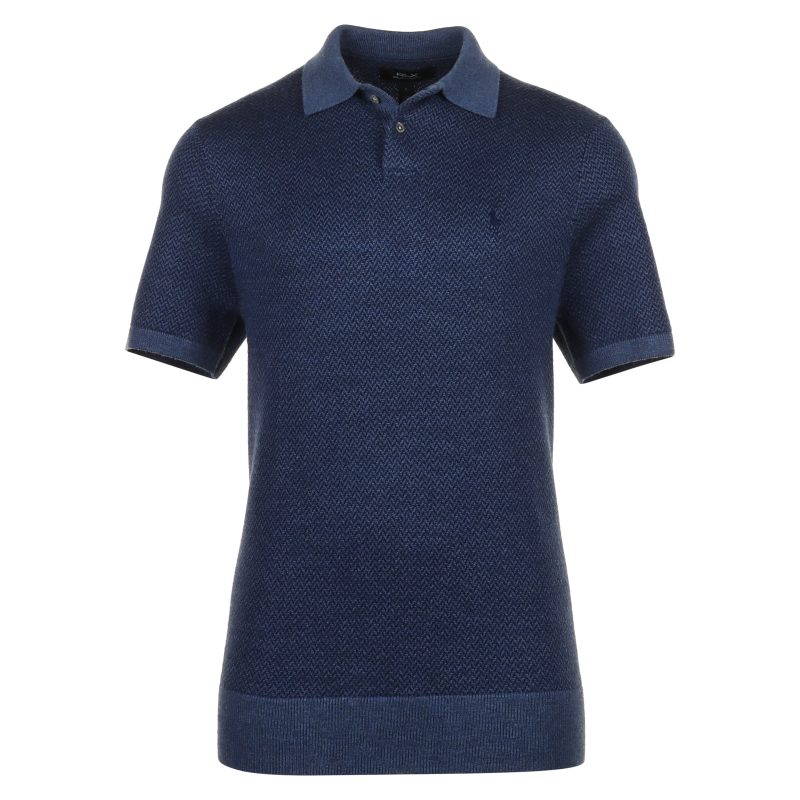 RLX Ralph Lauren Herringbone Wool Polo Shirt 785A58856 002 1