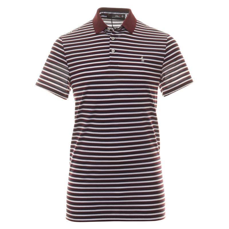 RLX Ralph Lauren Tour Stripe Pique Polo Shirt 785915585 003 1