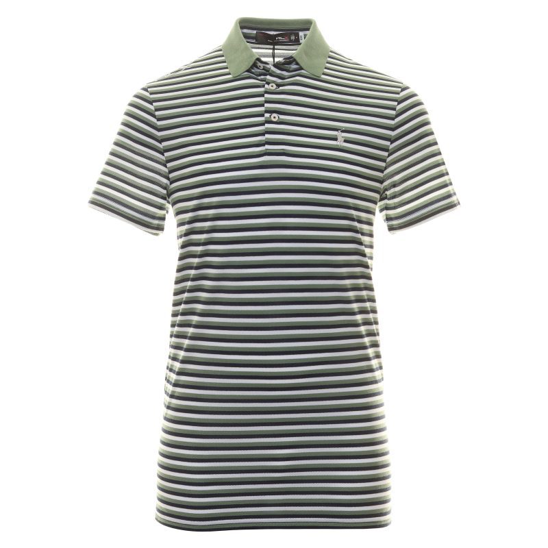 RLX Ralph Lauren Tour Stripe Pique Polo Shirt 785915585 004 1