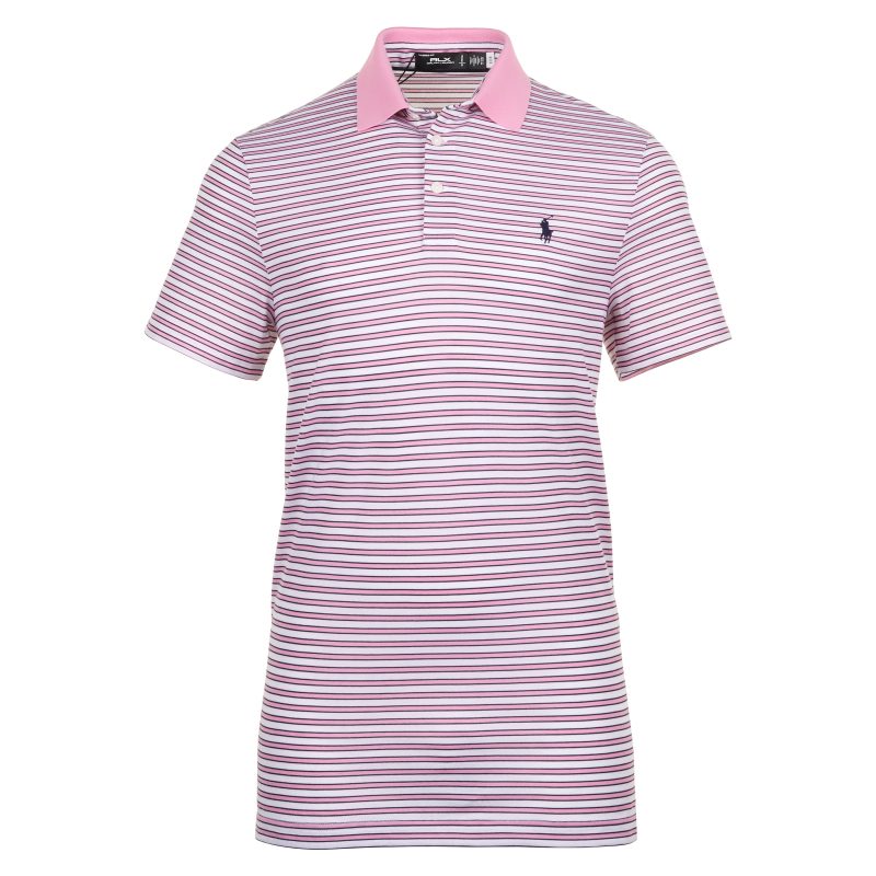 RLX Ralph Lauren Tour Stripe Pique Polo Shirt 785933977 003 1