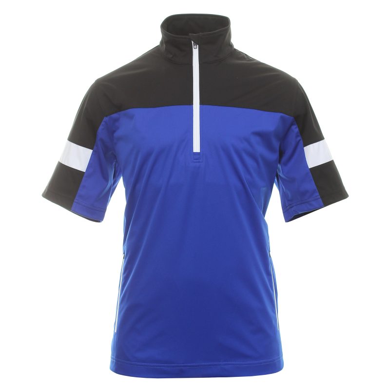 Sunderland Golf Cortina Zip Windshirt Electric Blue Black White 1