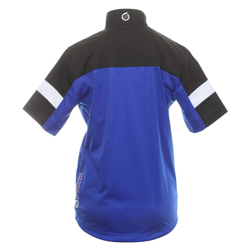 Sunderland Golf Cortina Zip Windshirt Electric Blue Black White 2