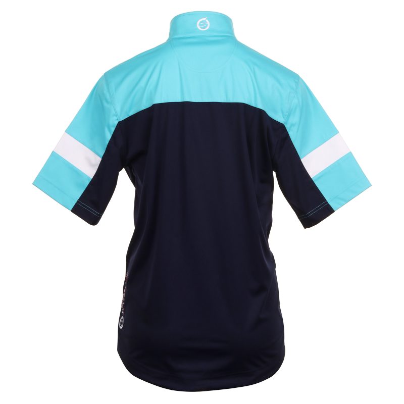 Sunderland Golf Cortina Zip Windshirt Navy Aqua White 2