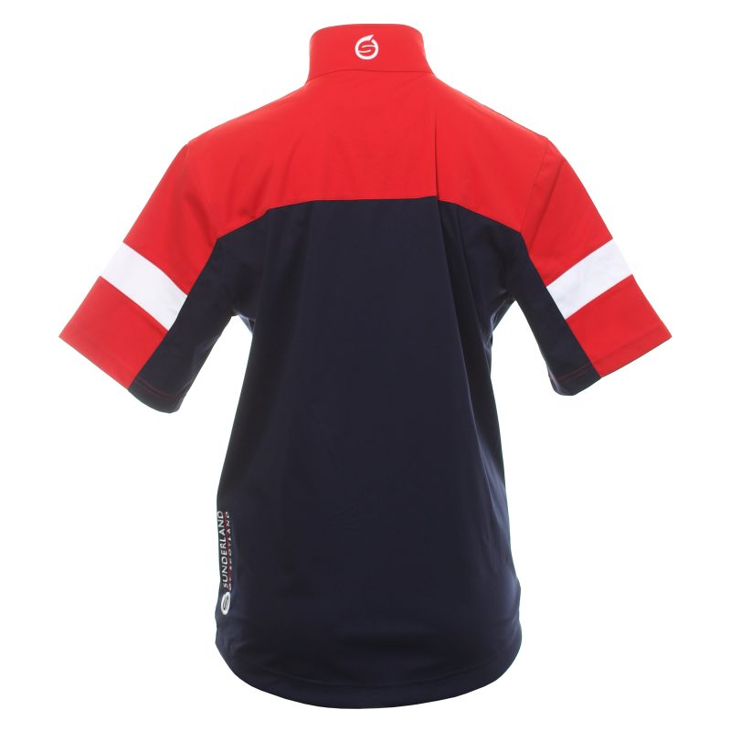 Sunderland Golf Cortina Zip Windshirt Navy Red 2