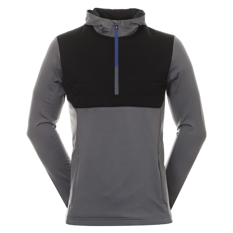 Sunderland Golf Everest Hybrid Hoodie SUNMM90 EVE Gunmetal Black Electric Blue 1