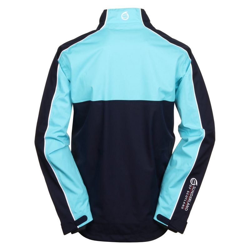 Sunderland Golf Matterhorn Waterproof Jacket SUNMR91 MAT Navy Aqua White 2